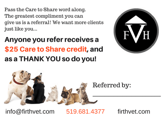 Anyone you refer receives a $25 Care to Share credit, and as a THANK YOU so do you!